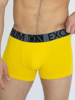 Яркие мужские трусы-боксеры с широкой резинкой (Размер: L) (Цвет: желтый)