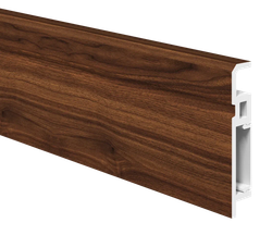 Напольный плинтус ПВХ Foresta Aviv Орех Пекан шоколад стронг FA 028 2000х70х13 мм