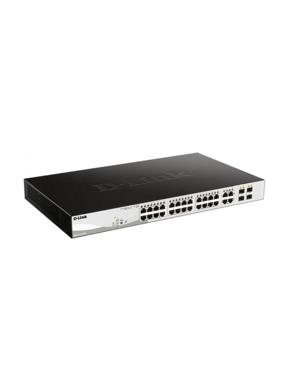 D-Link Managed L2 Switch 24x1000Base-T PoE, 4xCombo 1000Base-T/SFP, PoE Budget 193W, Surge 6KV, CLI