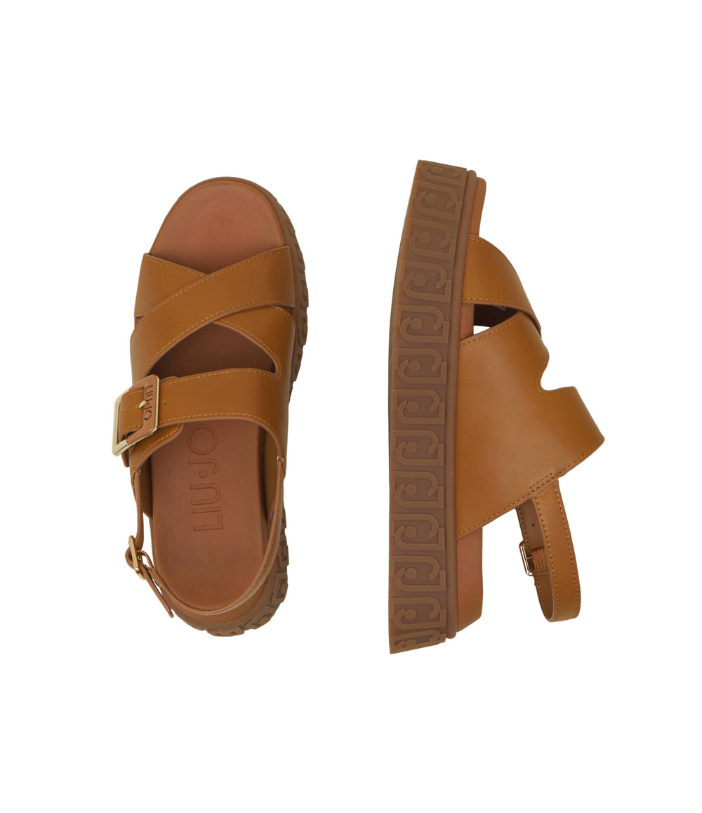 Кожаные босоножки lovely Liu Jo - коричневый(BA4131 P0102)