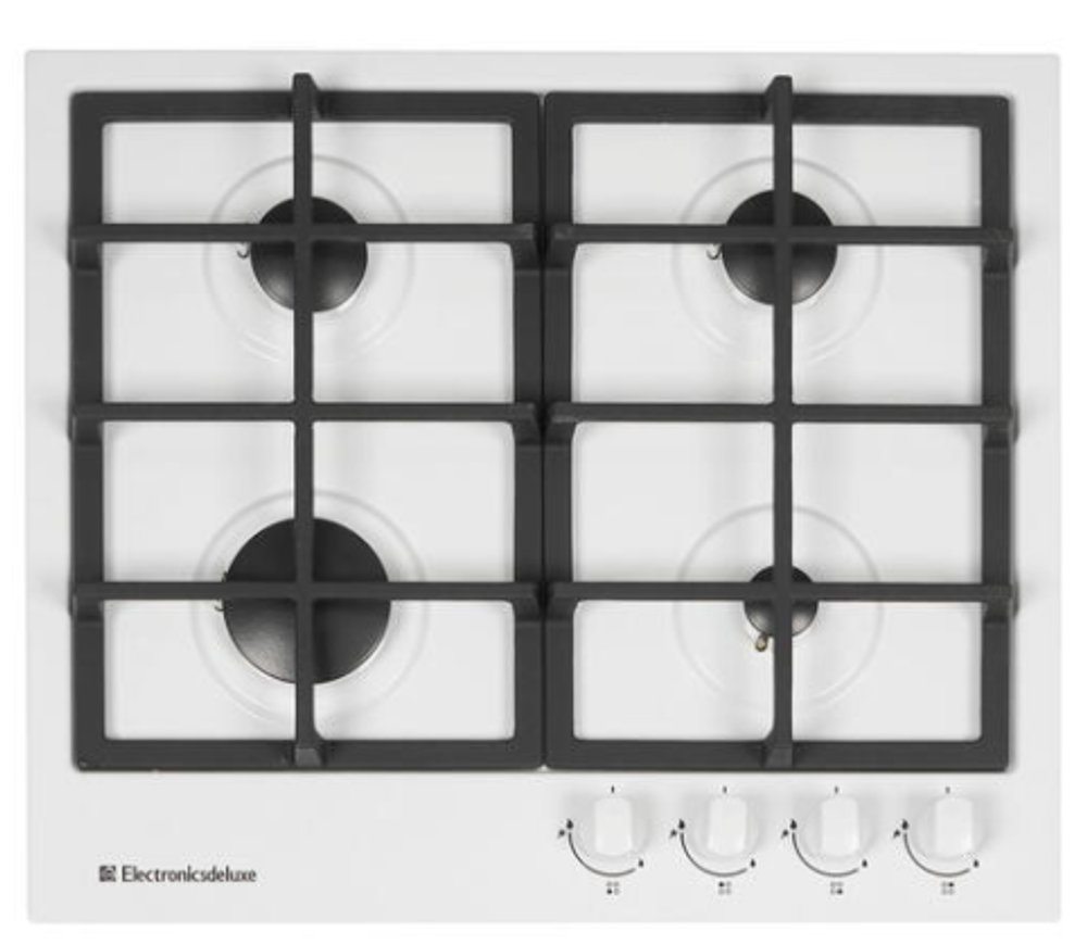 Поверхность варочная  Electronicsdeluxe TG4_750231F-024 (белая эмаль, газ/к,  60*51) Россия