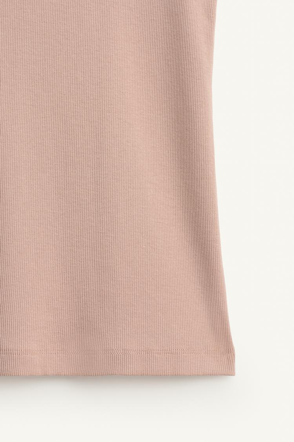 ZARA ТОП В РУБЧИК ИЗ ХЛОПКА, БЛЕДНО-РОЗОВЫЙ