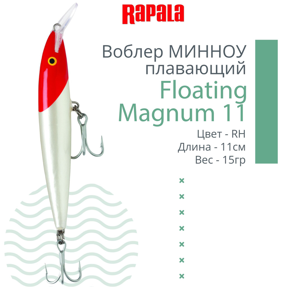 Воблер Floating Magnum 11, 11см, 15гр, цвет SH, плавающий