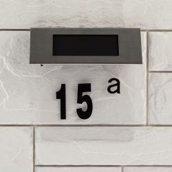 Светильник уличный ЭРА ERASF22-40 на солнечных батареях настенный Номер дома 2 4 LED | Садовые декоративные светильники