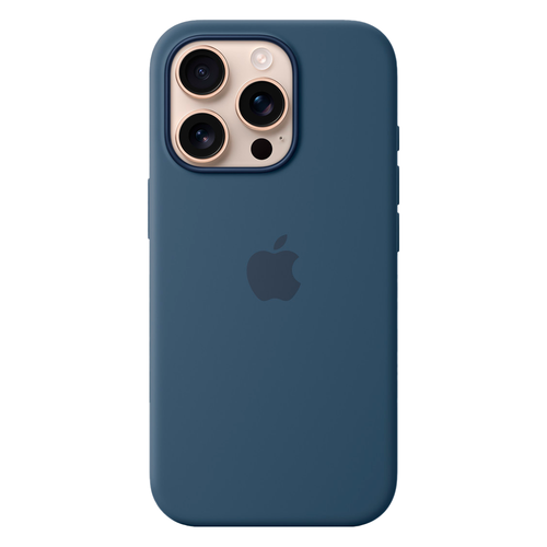 Силиконовый чехол с поддержкой MagSafe Apple Silicone Case для iPhone 16 Pro, Denim (Деним)