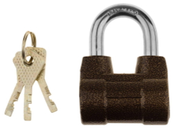 ЗУБР 60 мм, дисковый механизм секрета, облегченный, навесной замок (3720-4)