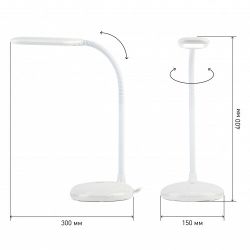 Настольный светильник ЭРА NLED-477-8W-W светодиодный белый
