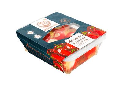 Антипасти балканский красный перчик с мягким сыром в масле , 260г