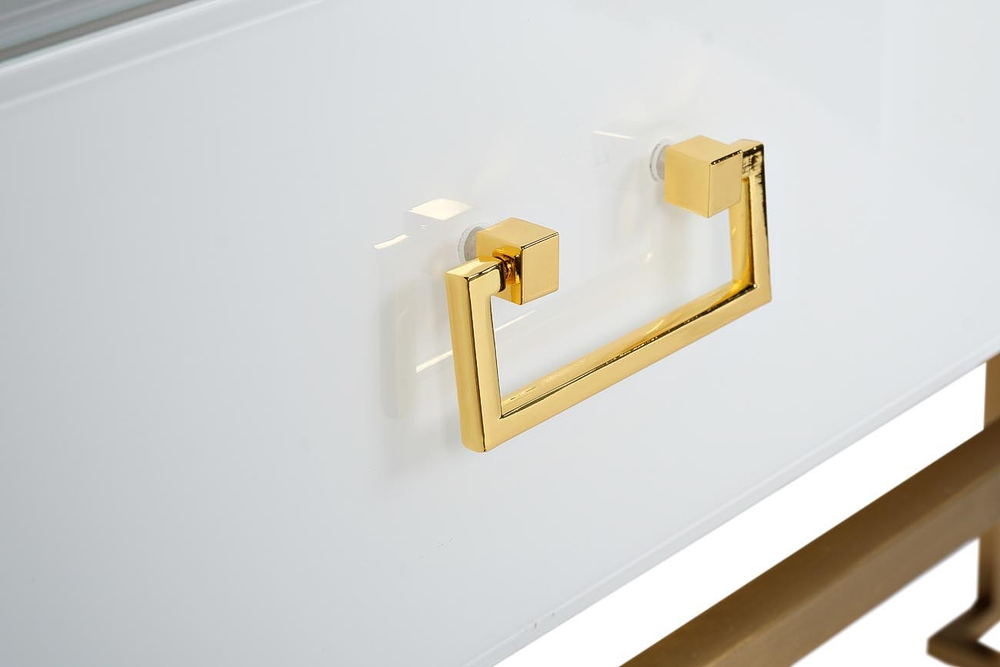 Консоль Garda Decor бело-золотая kfg070