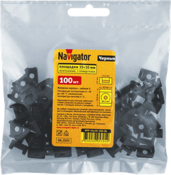 Площадки Navigator 95 705 NFP-15x10-100-BL под винт (100 шт/упак)