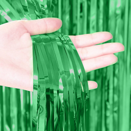 Занавес Дождик Светло-зеленый Металлик 100*200 см.