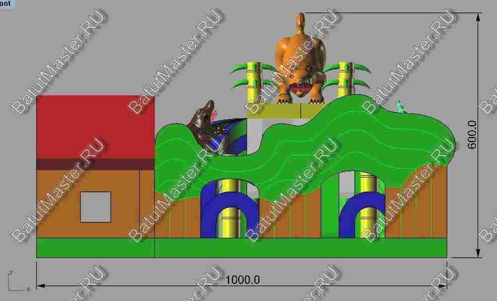 Коммерческий надувной батут "Килиманджаро"