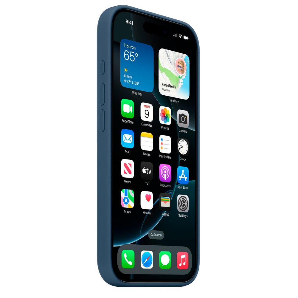 Силиконовый чехол с поддержкой MagSafe Apple Silicone Case для iPhone 16 Pro Max, Denim (Деним)