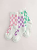 Носки хлопковые для девочки Next E99-467, 3 шт., Белый