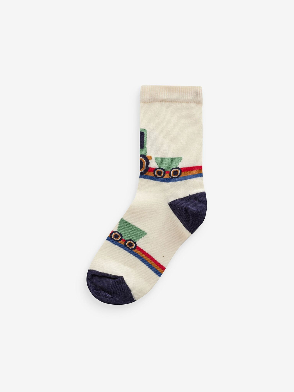 Носки хлопковые для мальчика Next 112-238, 7 шт., Синий, Белый, Горчичный