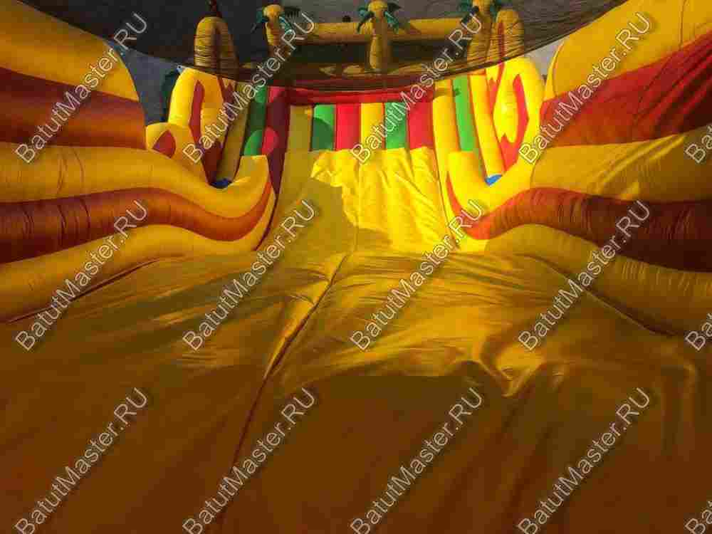 Коммерческий надувной батут-горка "Дракон" 16*8*11 м