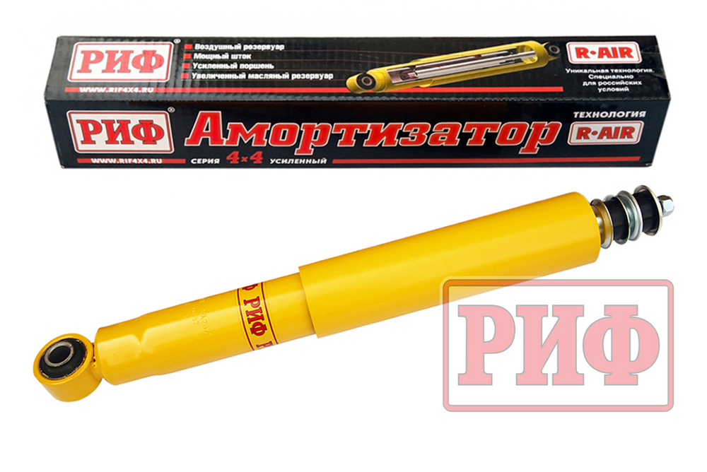 Амортизатор усиленный задний Toyota Land Cruiser Prado 120, 150, FJ Cruiser лифт 0-45 мм РИФ