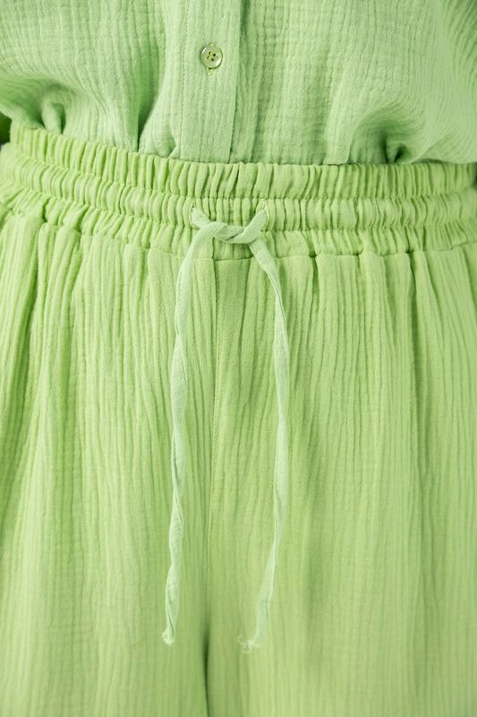 Джоггеры из муслина, светло-зеленый