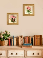 Картина настенная интерьерная в раме "под дерево" 26*26 см