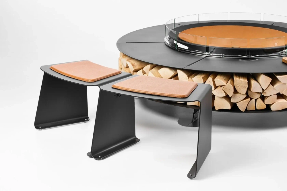 Уличное кресло STEEL SEAT ARC black (Up!Flame)