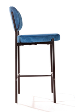 Стул полубарный Mason, бархат синий 29