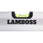 Уровень строительный алюминиевый Lamboss, 3 глазка, 50см