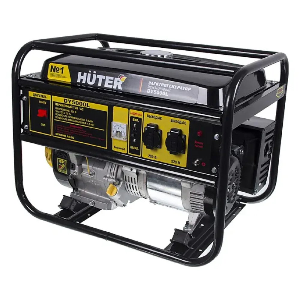 HUTER DY5000L бензиновый генератор 64/1/5