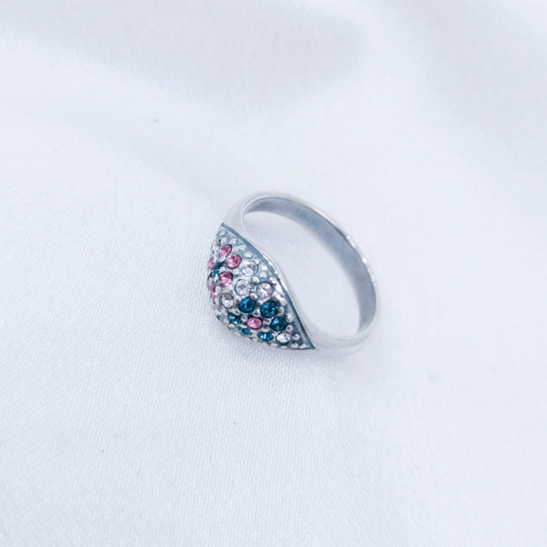 "Неонила" кольцо в серебряном покрытии из коллекции "Разноцвет" от Jenavi