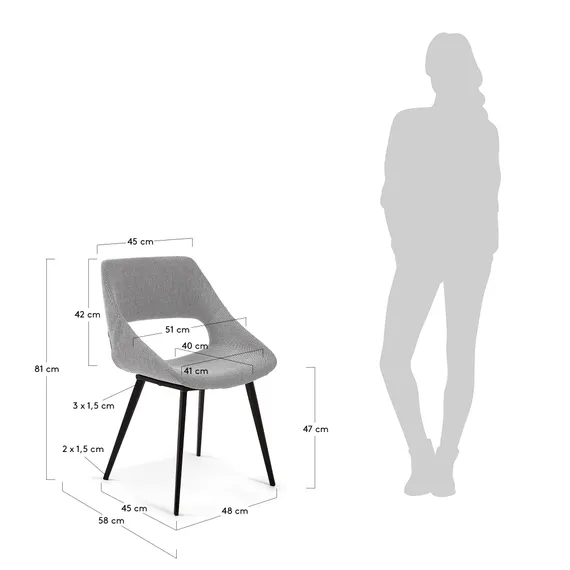 Стул Hest светло-серый
