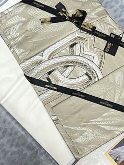 Постельное белье 2 спальное евро Roberto Cavalli Plumage Avorio светло-бежевое