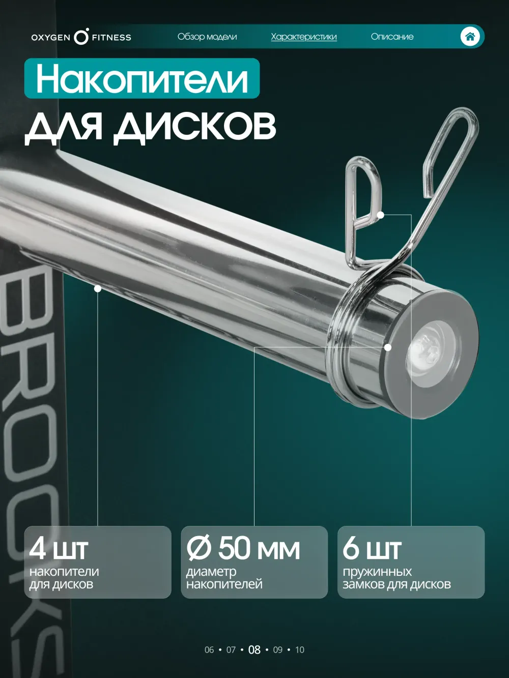 Жим ногами/Гакк-присед OXYGEN FITNESS BROOKS