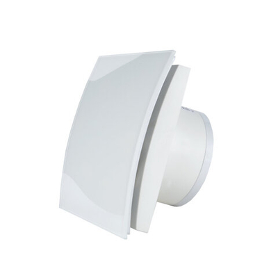 Вентилятор вытяжной для ванн ММ-Р 06 стекло овал 105 м³/час 14 Вт с обратным клапаном белый глянец