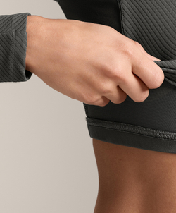 Oysho Топ Comfortlux с длинными рукавами, темный антрацит