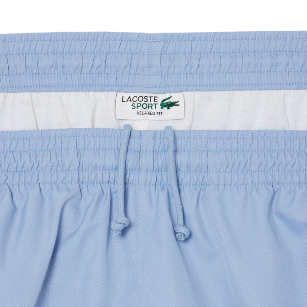 Теннисные шорты Lacoste Sport Colourblock Panels Lightweight - light blue/navy blue/white