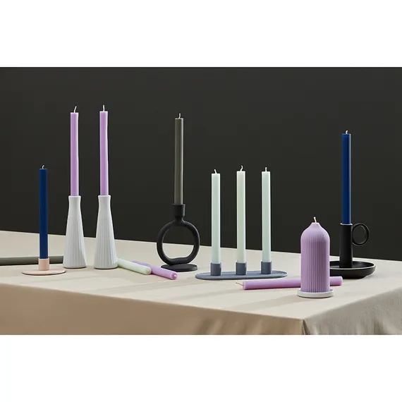 Свеча декоративная цвета лаванды Edge, 16,5см