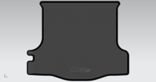 Коврик багажника Renault Logan II с 2013 г. пласт. (REZKON)