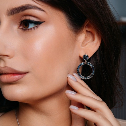 Серьги Fiore Luna BBL A2002SW-E108.23 BL/S