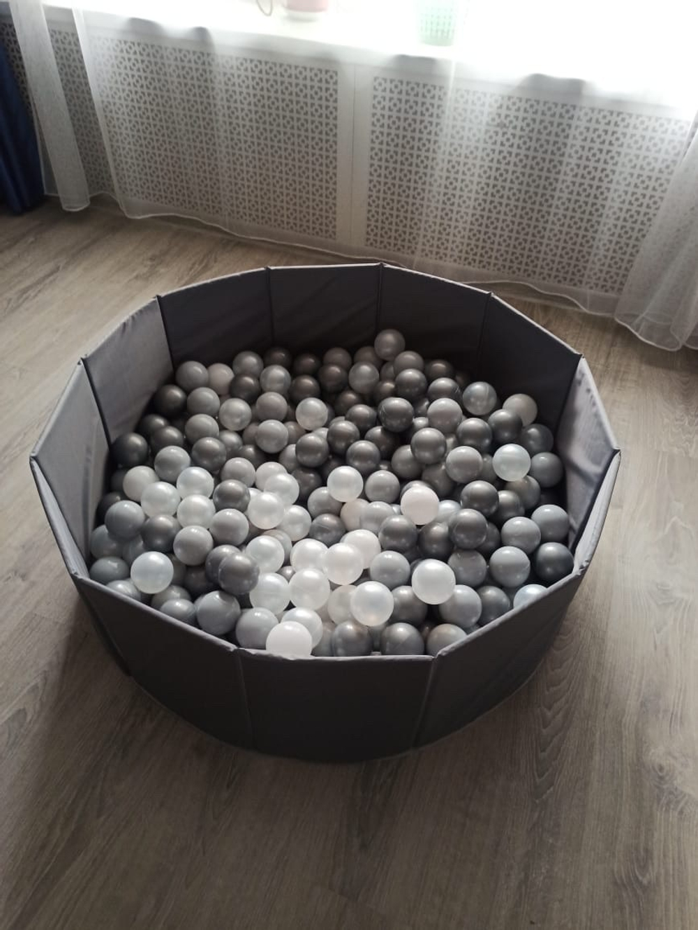 Сухой бассейн, диаметр 1м коричневый, высота борта 30 см