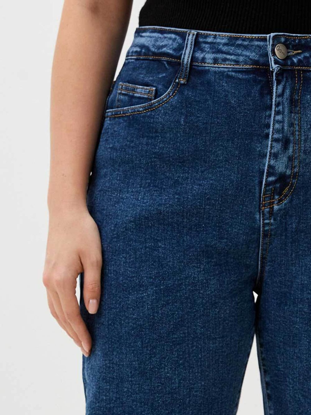 Джинсы больших размеров на молнии