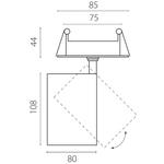 A5336RS Светильник ALTA BASE встраиваемый LED 30W 3525LM 24G БЕЛЫЙ 3000K со встр. чашей (215336 + 215006 + 215000-30)