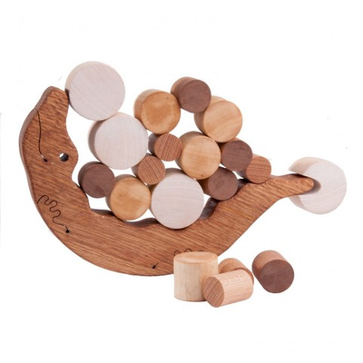 Деревянный балансир Крокодил Леснушки