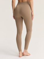 Бесшовные легинсы с высокой посадкой в рубчик