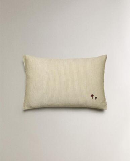 ZARA HOME ДЕТСКАЯ НАВОЛОЧКА В ПОЛОСКУ, ЗЕЛЕНЫЙ