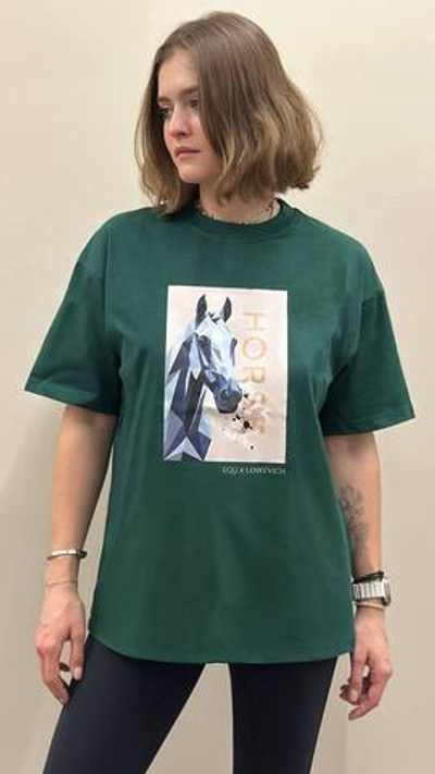 Футболка EQUxLenkevich (изумрудный)