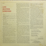 Carlos Santana & Mahavishnu John McLaughlin / Love Devotion Surrender (LP)