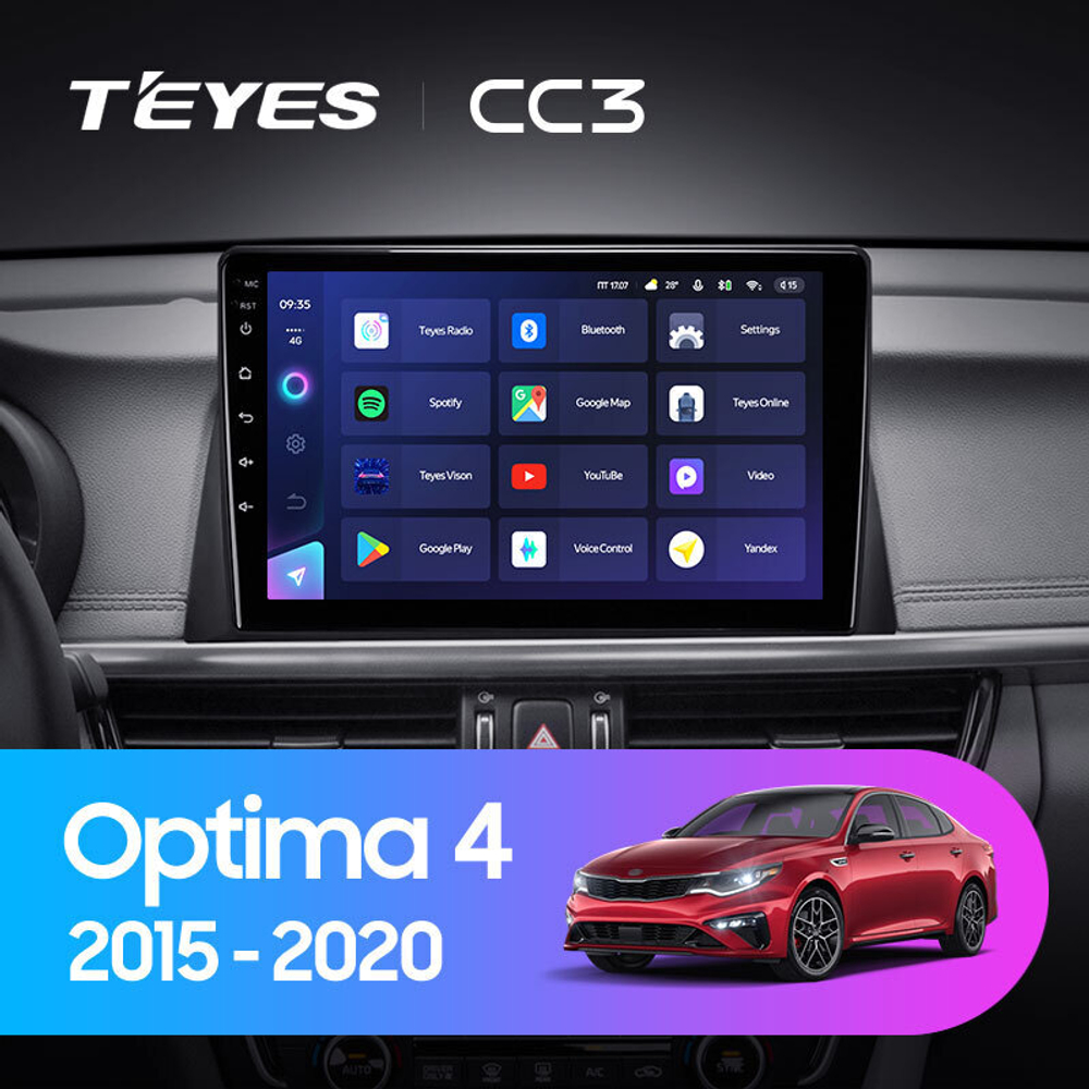 Teyes CC3 10.2" для KIA Optima, K5 2015-2020