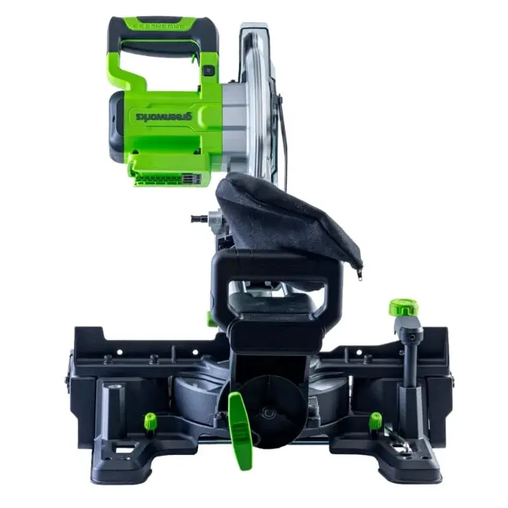 Торцовочная пила Greenworks GD24MS216, 24V, бесщеточная, 4800 об/мин, 216x30мм, рез 65х310мм, с протяжкой