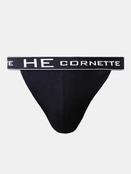 Трусы мужские стринги Cornette High Emotion 502 чёрные