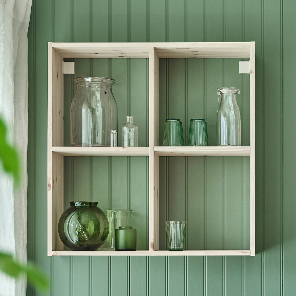 IKEA KORKEN  (ИКЕА КОРКЕН)  -  Банка в форме бутылки с крышкой, прозрачное стекло, 1 л