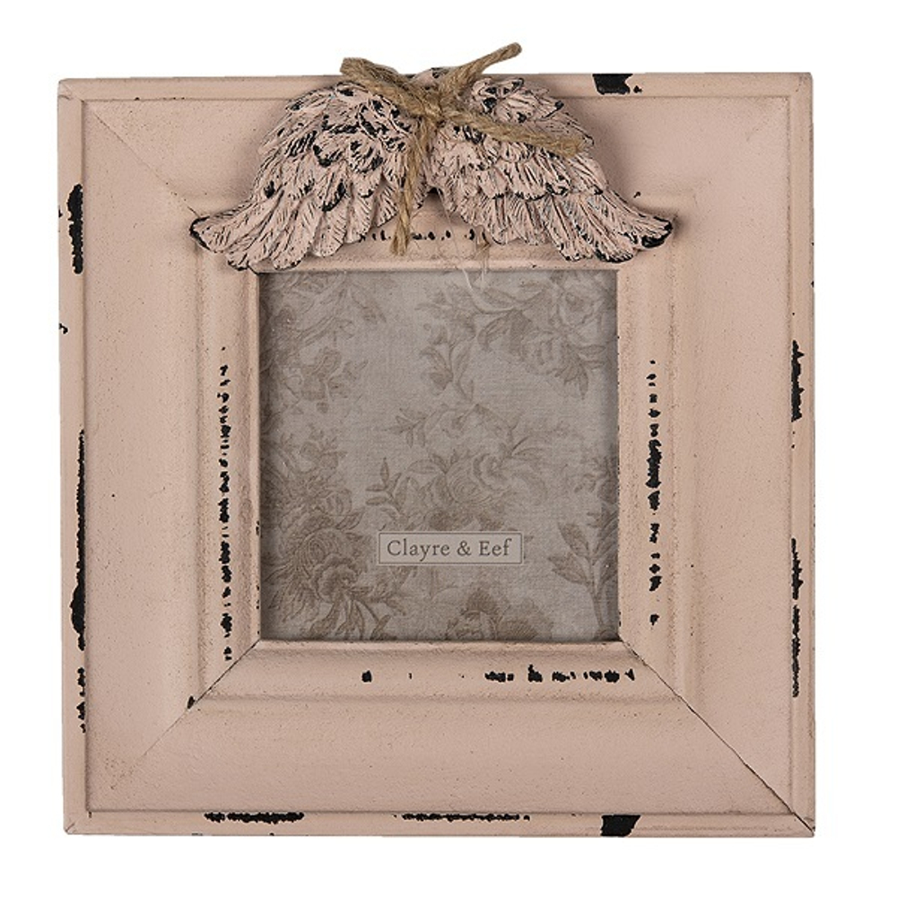 Фоторамка "Крылья ангела" малая 14x2x14см (Фото 7x7см) МДФ,стекло